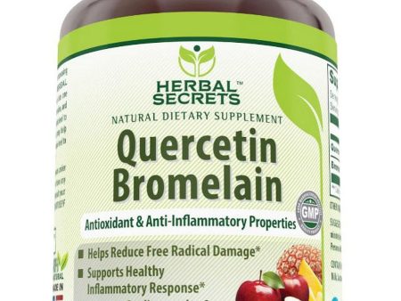 Herbal Secrets, Quercetin Bromelain, 800 mg, 120 Veggie Capsules For Discount