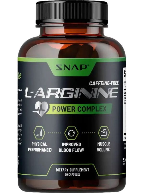 Snap Supplements, Caffeine-Free L-Arginine Power Complex, 60 Capsules Sale