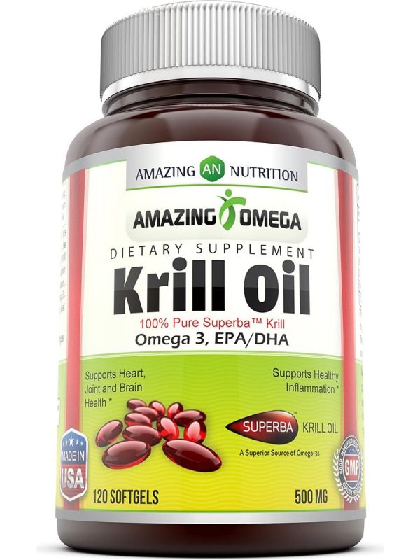 Amazing Omega, Krill Oil, 500 mg, 120 Softgels Sale