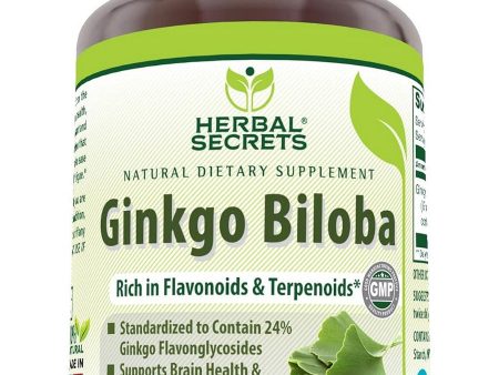 Herbal Secrets, Ginkgo Biloba, 60 mg, 120 Veggie Capsules Online Hot Sale