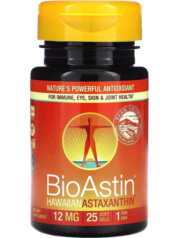 Nutrex Hawaii, BioAstin Hawaiian Astaxanthin, 12 mg, 25 Soft Gels Hot on Sale