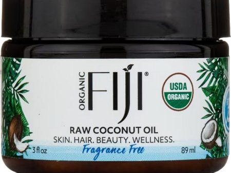 Organic Fiji, Raw Coconut Oil, Fragrance Free, 3 fl oz Sale