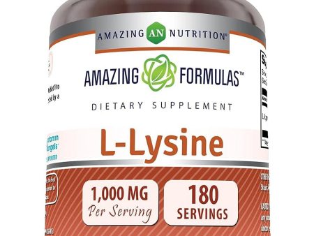 Amazing Formulas, L-Lysine, 1000 mg, 180 Tablets For Sale