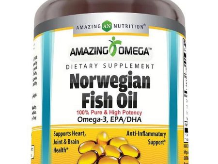 Amazing Omega, Norwegian Fish Oil, 1250 mg, Fresh Orange Flavor, 120 Softgels Discount