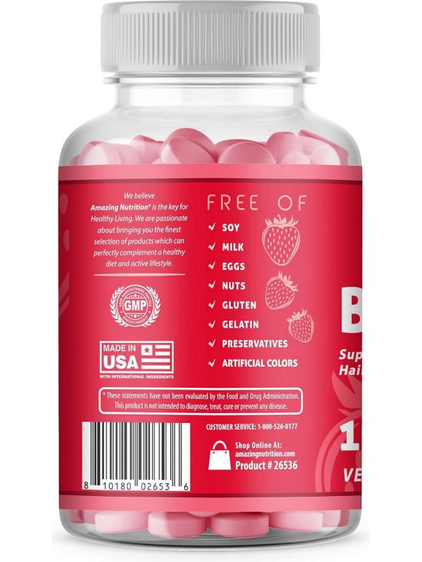 Amazing Nutrition, Amazing Gummies, Biotin, 120 Strawberry Gummies Sale