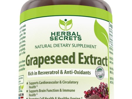 Herbal Secrets, Grapeseed Extract, 100 mg, 120 Capsules For Discount