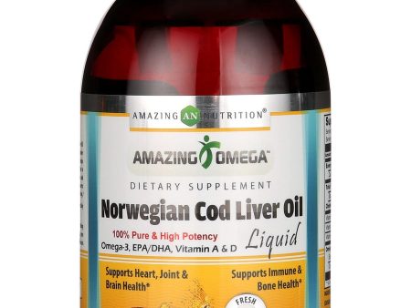 Amazing Omega, Norwegian Cod Liver Oil, Fresh Lemon, 16 fl oz Cheap