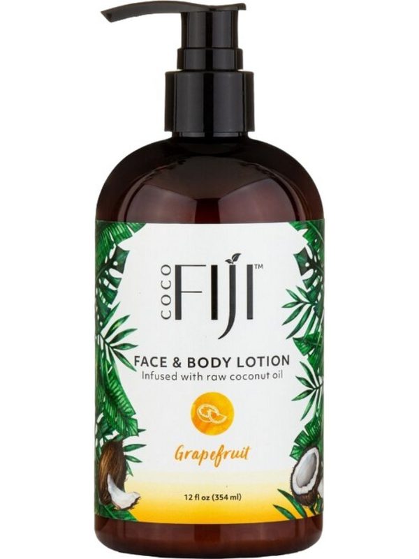 Organic Fiji, Face and Body Lotion, Grapefruit, 12 fl oz Discount