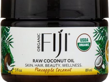 Organic Fiji, Raw Coconut Oil, Pineapple Coconut, 3 fl oz For Cheap