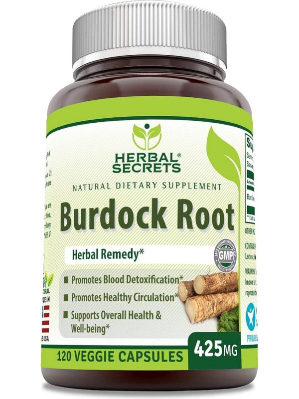 Herbal Secrets, Burdock Root, 425 mg, 120 Veggie Capsules Online Hot Sale