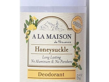 A La Maison de Provence, Honeysuckle Deodorant, 2.4 oz Supply