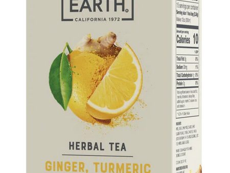 Good Earth Tea, Ginger, Turmeric & Lemon, Herbal Tea, 15 Biodegradable Teabags Sale