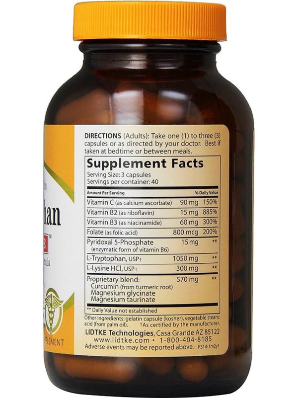 Lidtke, L-Tryptophan Complete, 120 Capsules on Sale