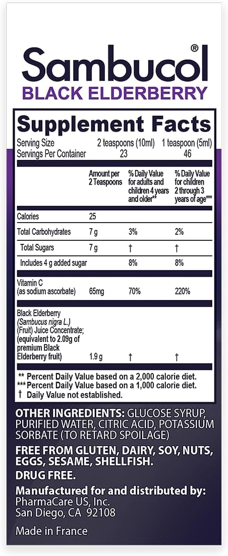 Sambucol, Black Elderberry Advanced Immune Syrup Kids, 4 fl oz Online