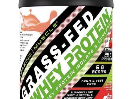 Amazing Muscle, Grass-Fed Whey Protein, Strawberry, 2 lbs Cheap