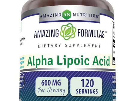 Amazing Formulas, Alpha Lipoic Acid, 600 mg, 120 Capsules Supply