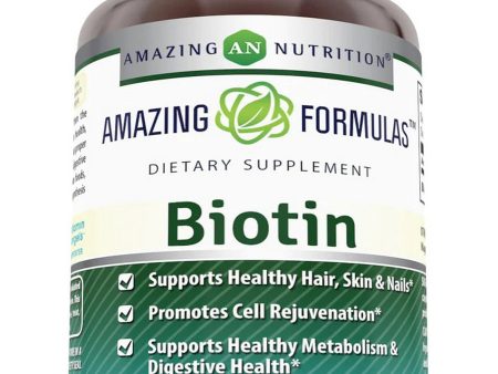 Amazing Formulas, Biotin, 10,000 mcg, 100 Veggie Capsules Online now