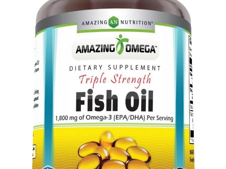 Amazing Omega, Triple Strength Fish Oil, 1360 mg, 120 softgels Hot on Sale