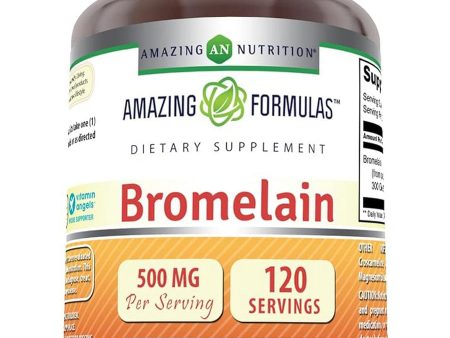 Amazing Formulas, Bromelain, 500 mg, 120 Tablets For Sale