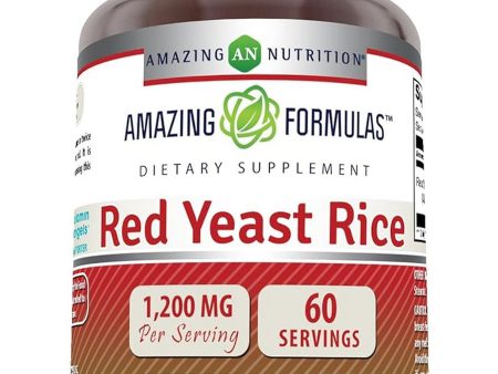 Amazing Formulas, Red Yeast Rice, 1200 mg, 120 Capsules Hot on Sale