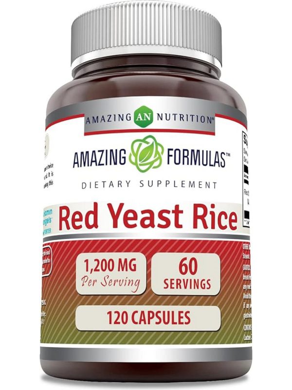 Amazing Formulas, Red Yeast Rice, 1200 mg, 120 Capsules Hot on Sale