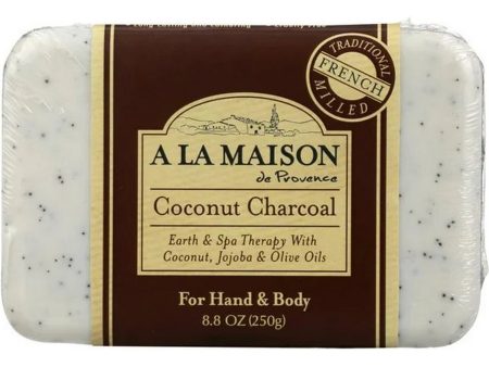 A La Maison de Provence, Coconut Charcoal Bar Soap, 8.8 oz Online