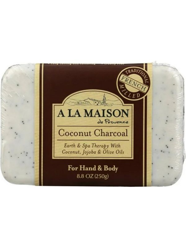 A La Maison de Provence, Coconut Charcoal Bar Soap, 8.8 oz Online