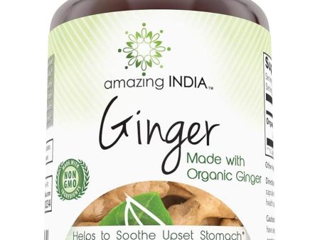 Amazing India, Ginger, 500 mg, 120 Veggie Capsules Discount