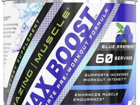 Amazing Muscle, Max Boost Ultimate Pre-Workout Formula, Blue Raspberry, 15.23 oz Online Hot Sale