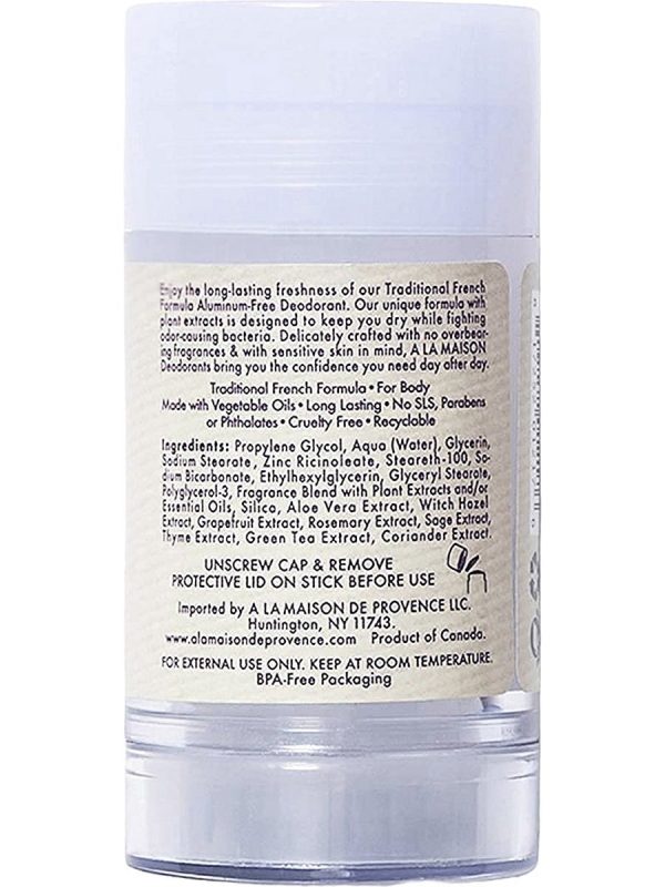 A La Maison de Provence, Lavender Aloe Deodorant, 2.4 oz For Sale