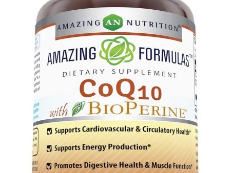 Amazing Formulas, CoQ10 with Bioperine, 400 mg, 60 softgels Hot on Sale