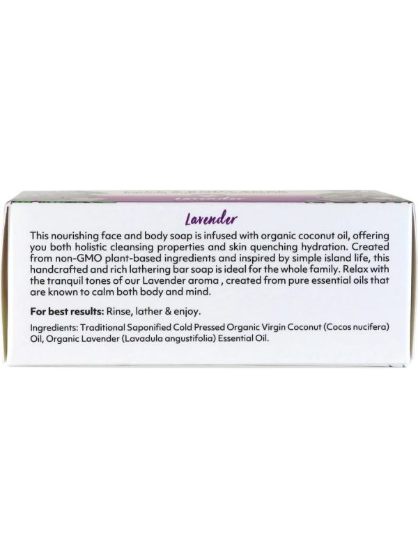 Organic Fiji, Face and Body Soap, Lavender, 7 oz For Cheap