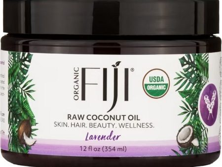 Organic Fiji, Raw Coconut Oil, Lavender, 12 fl oz Online Hot Sale