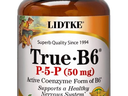 Lidtke, True-B6 P-5-P, 50 mg, 60 Vegan Capsules Online Hot Sale