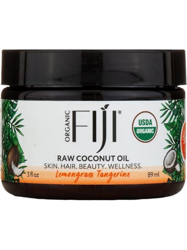 Organic Fiji, Raw Coconut Oil, Lemongrass Tangerine, 3 fl oz Hot on Sale