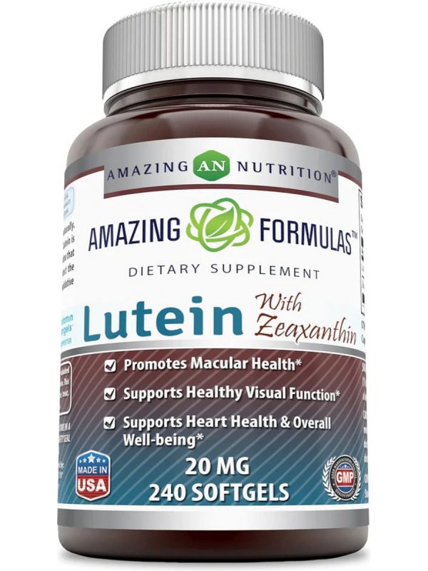 Amazing Formulas, Lutein with Zeaxanthin, 20mg, 240 Softgels Online