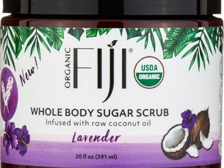 Organic Fiji, Whole Body Sugar Scrub, Lavender, 20 fl oz Online now