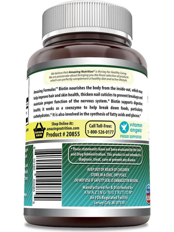 Amazing Formulas, Biotin, 10,000 mcg, 200 Veggie Capsules Hot on Sale