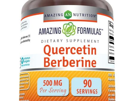 Amazing Formulas, Quercetin Berberine, 500 mg, 90 Veggie Capsules For Discount