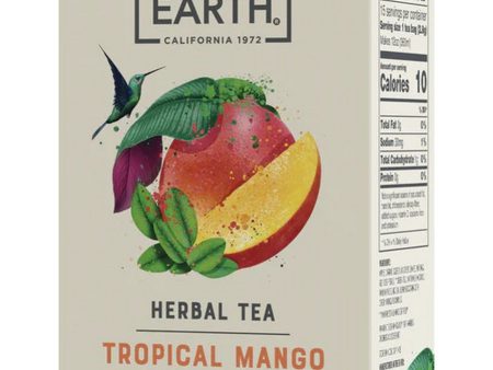 Good Earth Tea, Tropical Mango & Moringa, Herbal Tea, 15 Biodegradable Teabags Supply