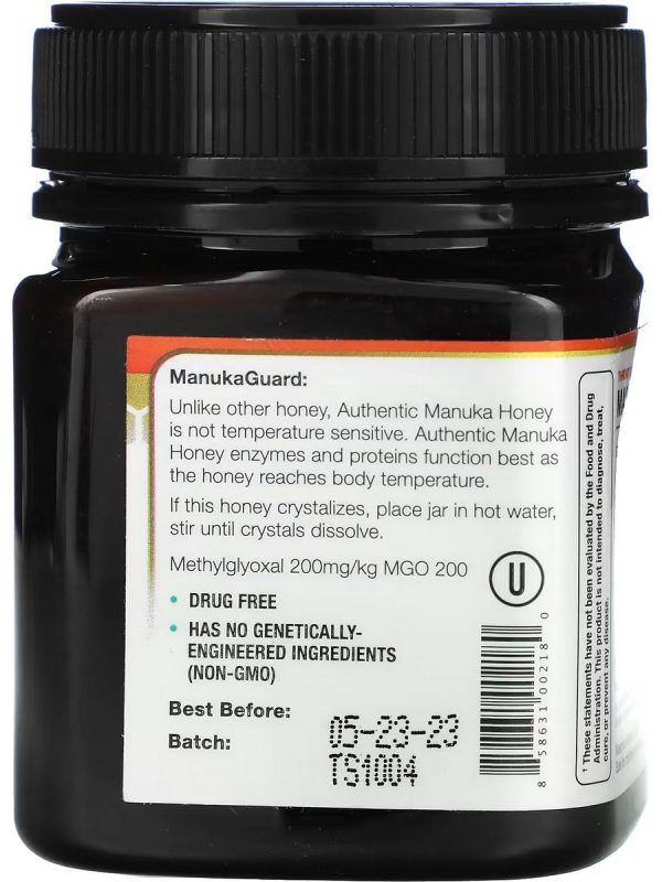 ManukaGuard, Throat Soother, Manuka Honey, MGO 200, 8.8 oz Online now