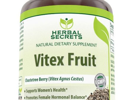 Herbal Secrets, Vitex Fruit, 400 mg, 250 Capsules Discount