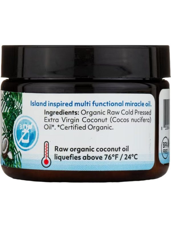 Organic Fiji, Raw Coconut Oil, Fragrance Free, 3 fl oz Sale