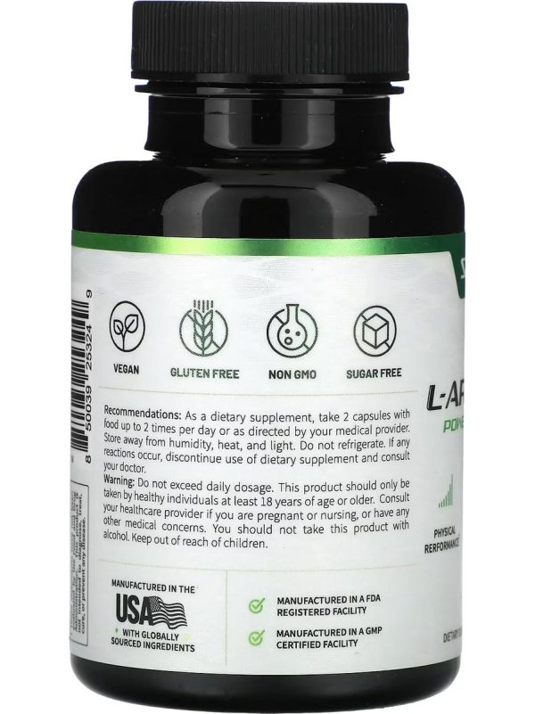 Snap Supplements, Caffeine-Free L-Arginine Power Complex, 60 Capsules Sale