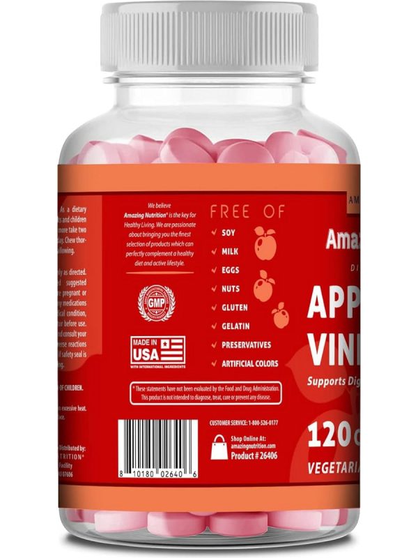 Amazing Nutrition, Amazing Gummies, Apple Cider Vinegar, 120 Apple Gummies Sale