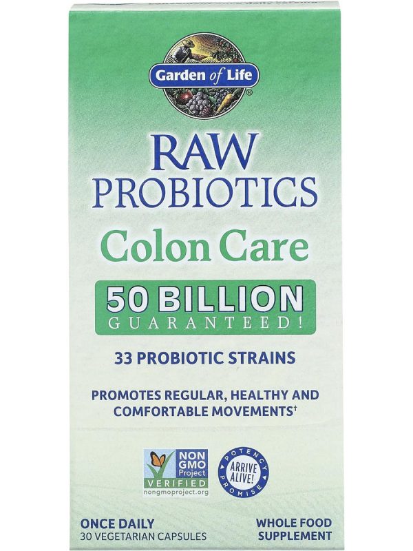 Garden of Life, Raw Probiotics Colon Care, 30 Vegetarian Capsules Fashion