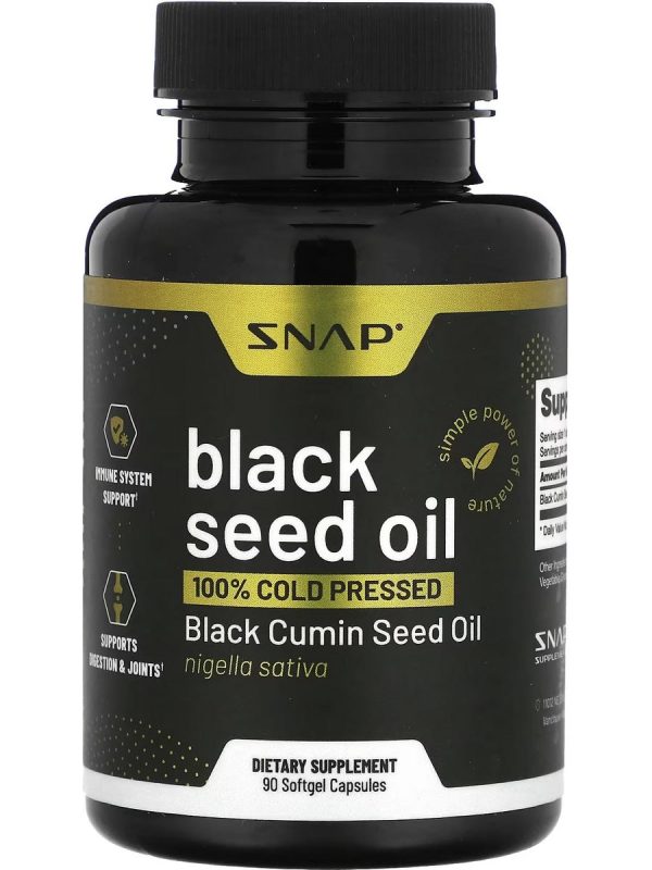 Snap Supplements, Black Seed Oil, Nigella Sativa, 90 Softgel Capsules Discount