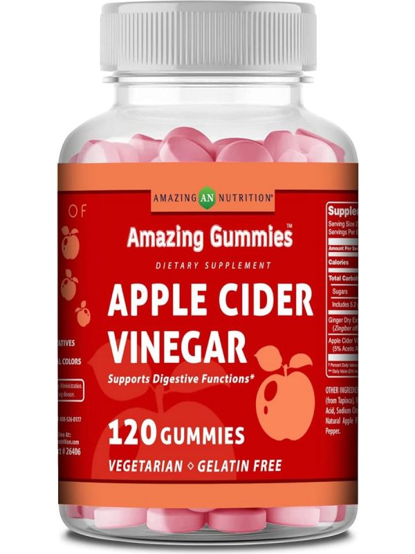 Amazing Nutrition, Amazing Gummies, Apple Cider Vinegar, 120 Apple Gummies Sale