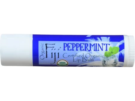 Organic Fiji, Certified Organic Lip Balm, Peppermint, 0.15 oz on Sale