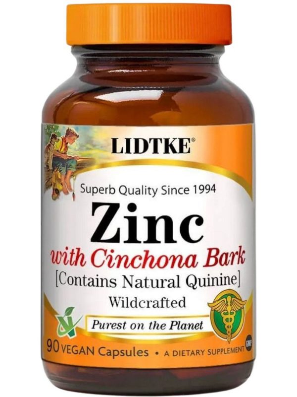 Lidtke, Zinc with Cinchona Bark, 90 Vegan Capsules For Discount